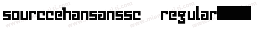 sourccehansanssc regular字体转换